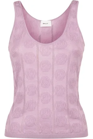 Bally Emblem-jacquard sleeveless top