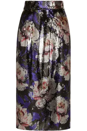 Dolce & Gabbana Sequin-embellished pencil midi skirt