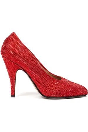 Maison Margiela Tabi 110mm rhinestone-embellished pumps