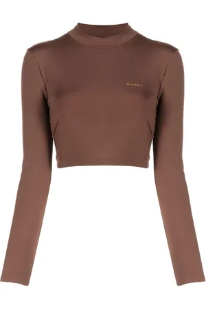 MATÉRIEL by Aleksandre Akhalkatsishvili Laminated-logo roll-neck top
