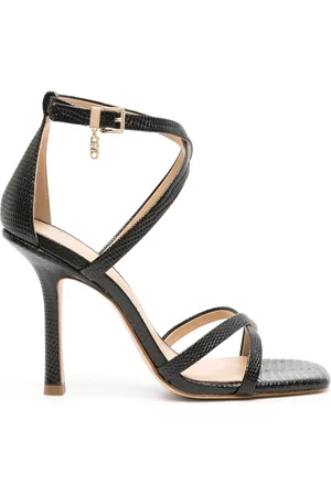 Michael Kors Lizard-effect 105mm leather sandals