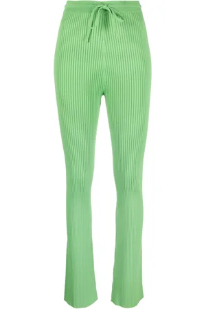 Nanushka Cornelie ribbed-knit flared trousers