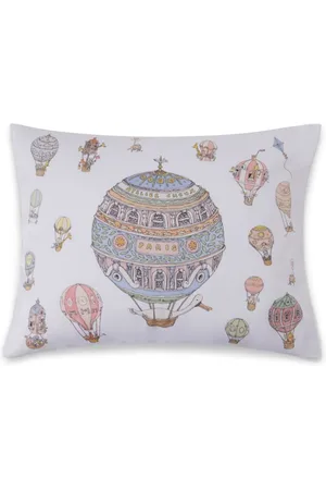 Atelier Choux Illustration-print organic cotton cushion