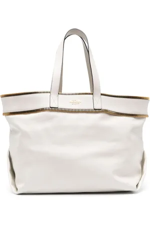 Moschino Zip-detail leather tote bag