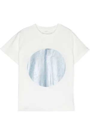 Stella McCartney Circular Logo Disc cotton T-shirt