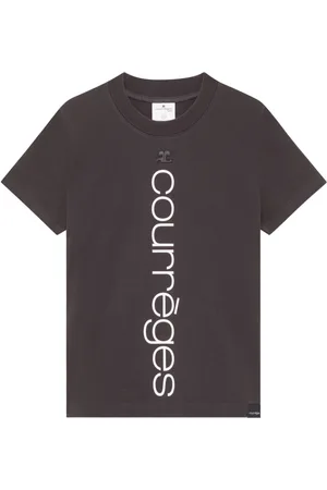 Courrèges Logo-print organic-cotton T-shirt