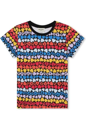 Sonia Rykiel Enfant Heart-print cotton T-shirt