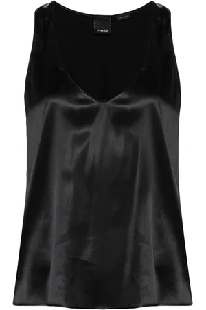 Pinko Sleeveless stretch-silk top