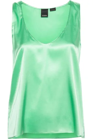 Pinko Sleeveless stretch-silk top
