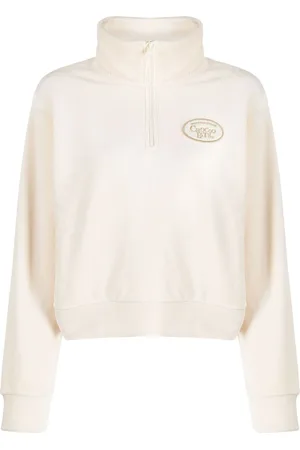 Chocoolate Logo-patch corduroy sweatshirt