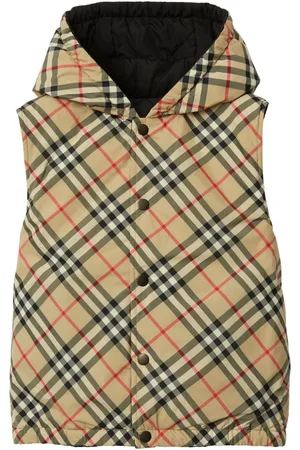 Burberry Vintage-check reversible hooded gilet