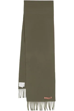 Acne Studios Logo-appliqué wool scarf