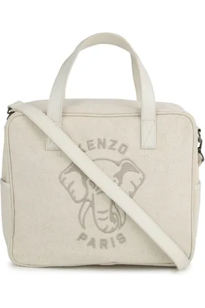 Kenzo Logo-embroidered canvas changing bag