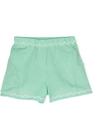 Stella McCartney Scallop-embroidered shorts
