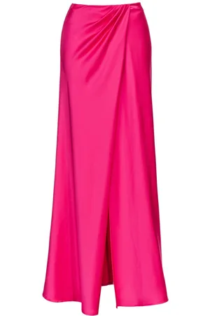 Pinko Draped front-slit maxi skirt