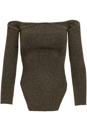 Khaite The Maria off-shoulder jumper