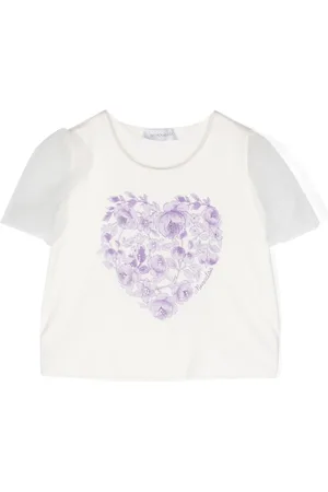 MONNALISA Floral-print cotton T-shirt
