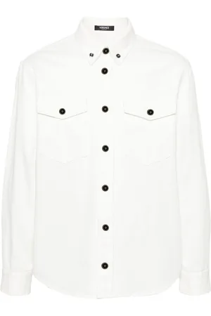 VERSACE Medusa-buttons cotton shirt