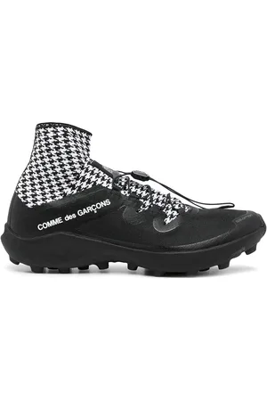 Comme des Garçons Houndstooth-print slip-on sneakers