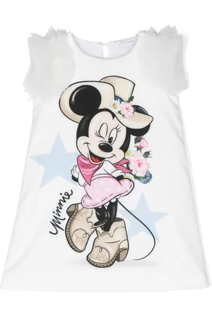 MONNALISA X Disney Minnie Mouse-print dress