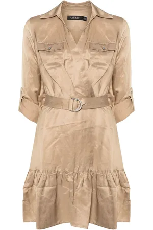 Ralph Lauren Long-sleeve flared-hem minidress
