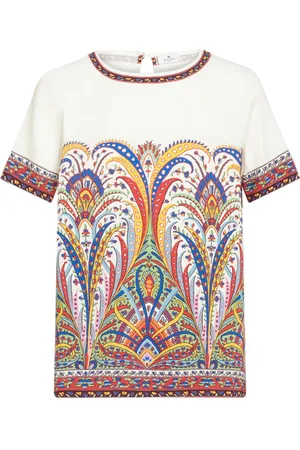 Etro Paisey-print cady T-shirt