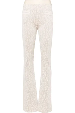 Palm Angels Monogram-jacquard knitted trousers