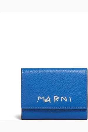 Marni Logo-embroidered leather key holder