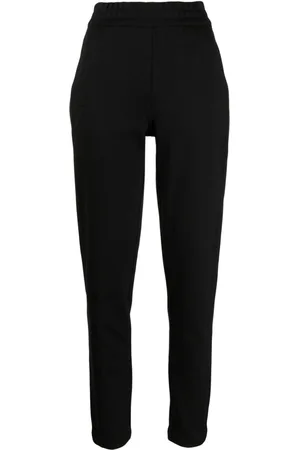 Emporio Armani Logo-appliqué high-waist track pants