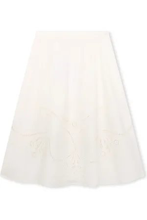 Chloé Broderie-anglaise A-line skirt
