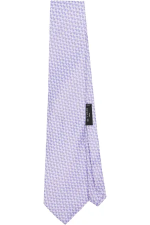 Etro Paisley patterned-jacquard silk tie