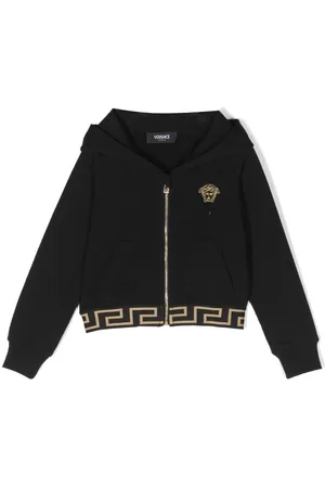 VERSACE Medusa-embroidered zip-up hoodie