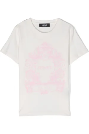 VERSACE Logo-print cotton T-shirt