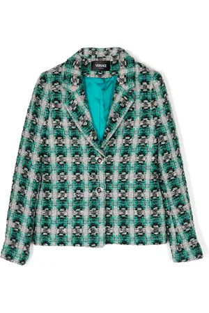 VERSACE Tweed single-breasted blazer