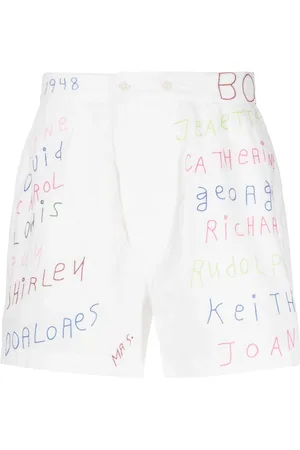 BODE Familial Hall cotton shorts