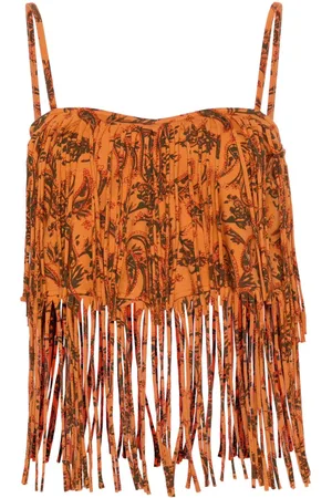 Alanui Monsoon paisley-print top