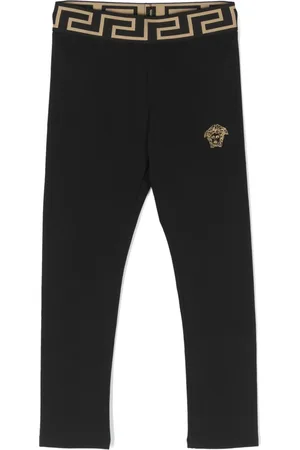 VERSACE Medusa head embroidered leggings