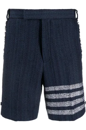 Thom Browne 4 Bar-stripe tweed shorts