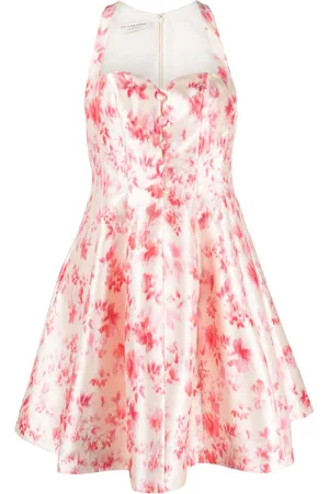 Serafini Floral-print flared minidress