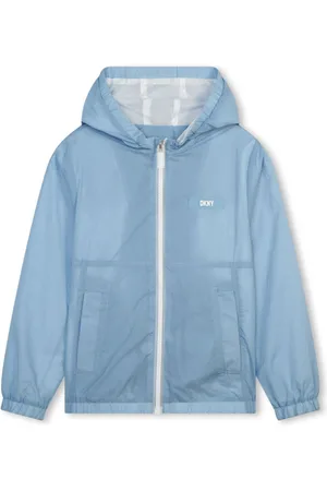 DKNY Hooded packable windbreaker jacket