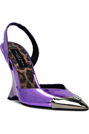 Philipp Plein Mirror Decollete leather pumps