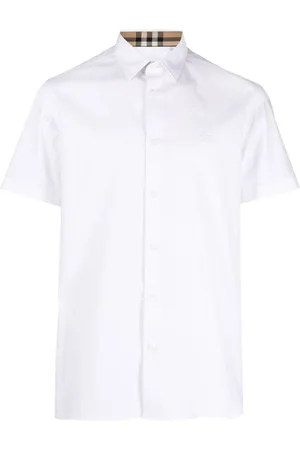 Burberry EKD-embroidered cotton shirt