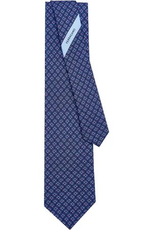Salvatore Ferragamo Tetris-print silk tie