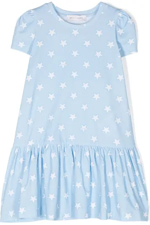 MONNALISA Star-print peplum T-shirt dress
