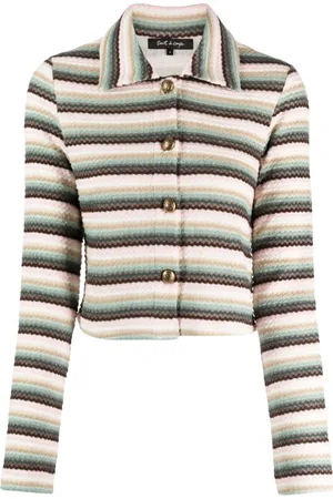 tout a coup Bouclé stripe-pattern jacket
