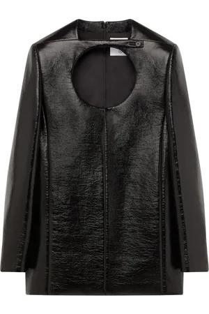 Courrèges Cut-out faux-leather minidress