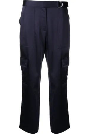 Simkhai Tapered-leg satin trousers
