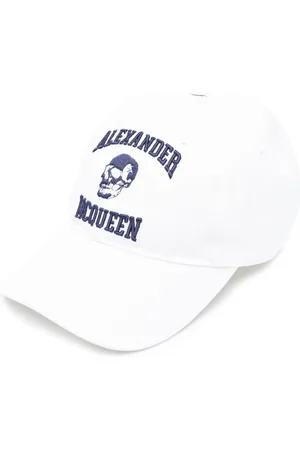 Alexander McQueen Embroidered-motif cotton cap