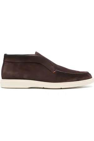 santoni Slip-on suede boots