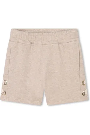 Chloé Logo-embroidered cotton shorts